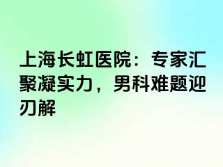 上海长虹医院：专家汇聚凝实力，男科难题迎刃解