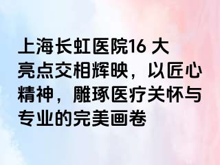 上海长虹医院16 大亮点交相辉映，以匠心精神，雕琢医疗关怀与专业的完美画卷