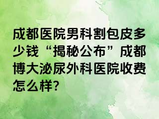 成都医院男科割包皮多少钱“揭秘公布”成都博大泌尿外科医院收费怎么样?