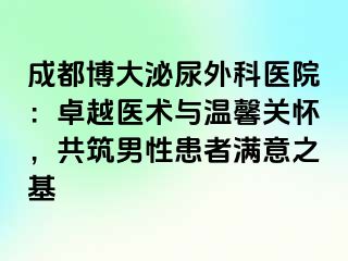 成都博大泌尿外科医院：卓越医术与温馨关怀，共筑男性患者满意之基