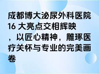 成都博大泌尿外科医院16 大亮点交相辉映，以匠心精神，雕琢医疗关怀与专业的完美画卷