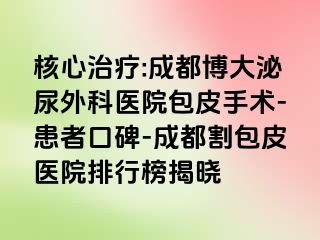 核心治疗:成都博大泌尿外科医院包皮手术-患者口碑-成都割包皮医院排行榜揭晓