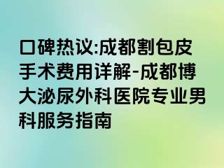 口碑热议:成都割包皮手术费用详解-成都博大泌尿外科医院专业男科服务指南