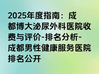 2025年度指南：成都博大泌尿外科医院收费与评价-排名分析-成都男性健康服务医院排名公开