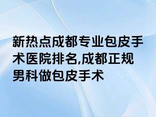 新热点成都专业包皮手术医院排名,成都正规男科做包皮手术